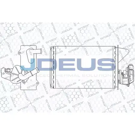 Радиатор печки, теплообменник JDEUS 2380661 Q 9WOMF TLKC6LQ RA2110380 изображение 0