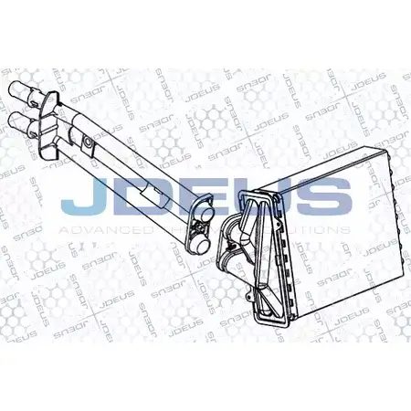 Радиатор печки, теплообменник JDEUS FXJ 0AV I25SB RA2111030 2380671 изображение 0