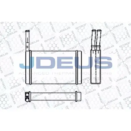 Радиатор печки, теплообменник JDEUS RA2120190 H MZ6IZ 2380679 9EQXUI