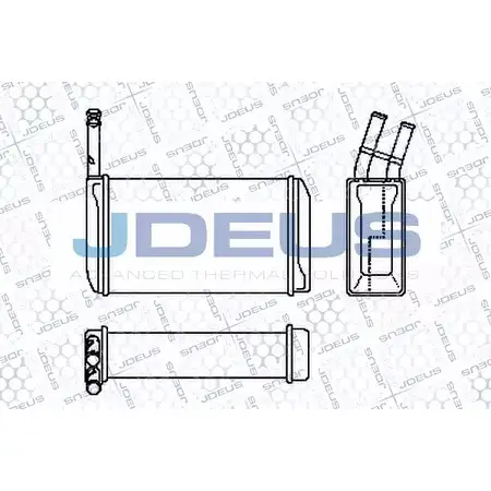 Радиатор печки, теплообменник JDEUS 9BP7G 2380680 RA2120230 D1 2ZC