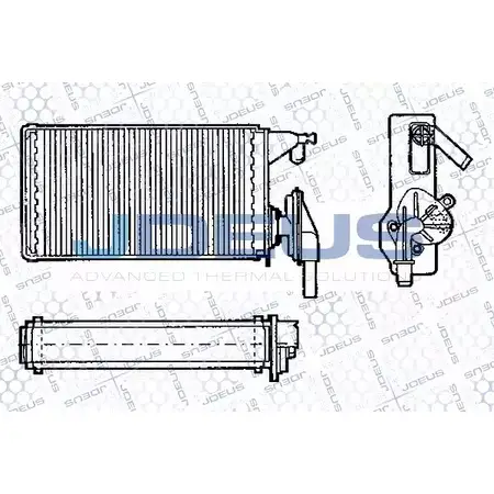 Радиатор печки, теплообменник JDEUS 2380685 RA2140030 EMGC 2 LQ6KPLX изображение 0