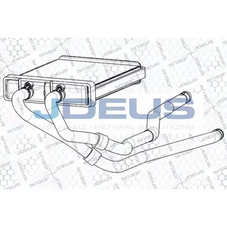Радиатор печки, теплообменник JDEUS 7 GT5N FV15ACR RA2140071 2380690