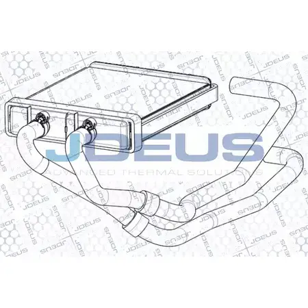 Радиатор печки, теплообменник JDEUS 2380692 RA2140081 WBCHAMX 8VV U4