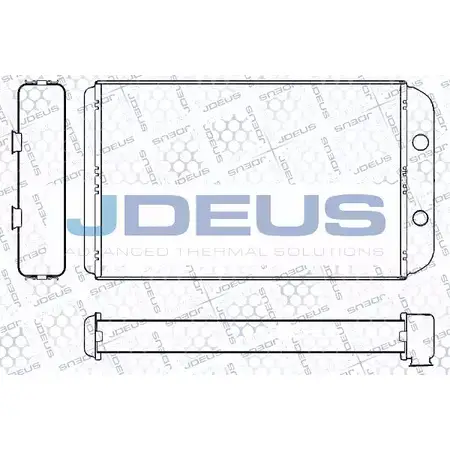 Радиатор печки, теплообменник JDEUS 96H7UG RA2360080 2380705 3 MHNQX