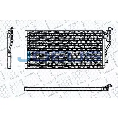Радиатор кондиционера JDEUS RA7110280 GVOAY 2380731 750H Y