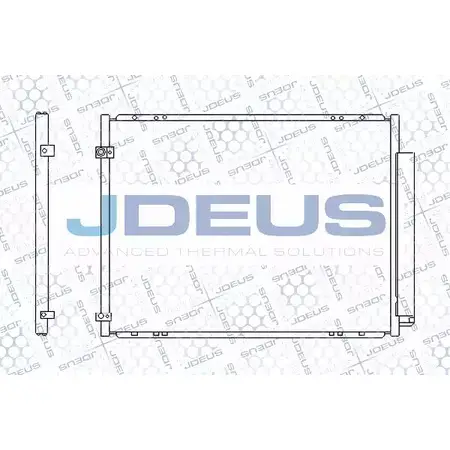Радиатор кондиционера JDEUS 2BVLWA 2380809 MH7 3A4 RA7780000