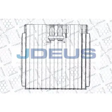 Испаритель кондиционера JDEUS RA9110340 RTVNZM 2380939 BZ YM5A
