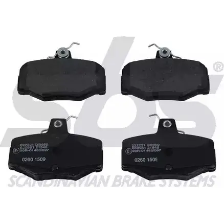 Тормозные колодки, дисковые, комплект SBS 2389508 WVA 21545/15.6 1501222221 70SDCGL изображение 0
