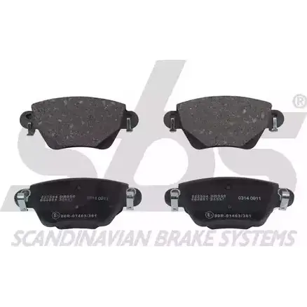 Тормозные колодки, дисковые, комплект SBS 1OLZG WVA 23557/16,8 1501222554 2389705 изображение 0