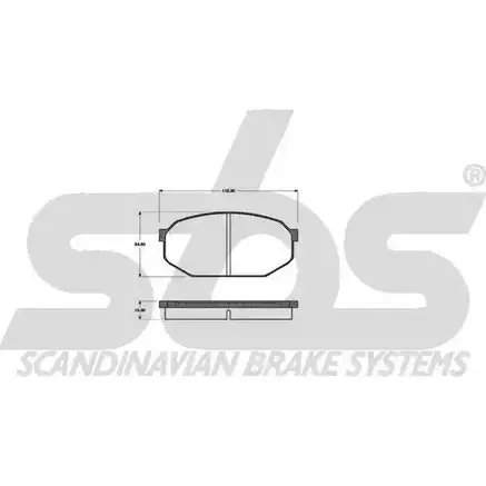 Тормозные колодки, дисковые, комплект SBS R87J5HR 2389791 1501223012 WVA 20892/15.3 изображение 0