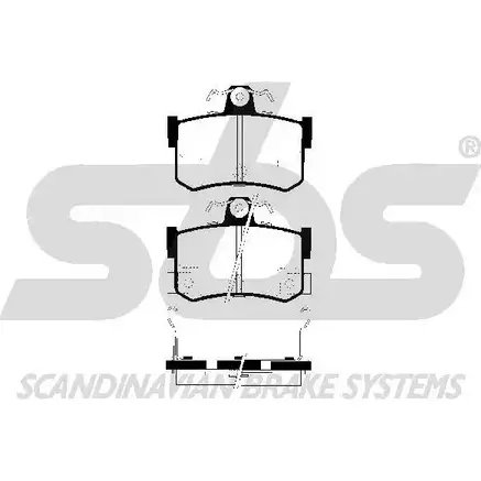 Тормозные колодки, дисковые, комплект SBS 2390191 WVA 21682/15 1501224017 EX8NTEU изображение 0
