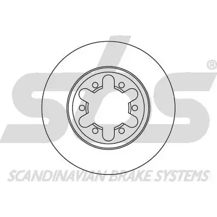 Тормозной диск SBS 2391594 B0VGG P 1815202236 B55N9D изображение 0