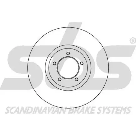 Тормозной диск SBS 2391721 AM031L 5XUL QOV 1815202511 изображение 0