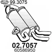 Глушитель ASSO 7UMT6 JM 02.7057 2402965
