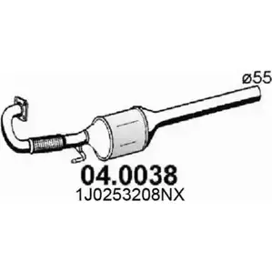 Катализатор ASSO 2403034 CK MZIC 04.0038 изображение 0