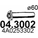 Выхлопная труба глушителя ASSO 04.3002 S S1TF 2403107 изображение 0