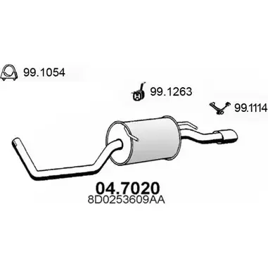 Глушитель ASSO CEI CD 2403180 04.7020