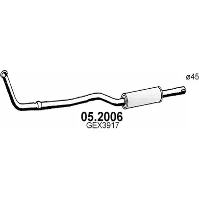 Предглушитель ASSO 2403247 05.2006 5GJT9F W изображение 0