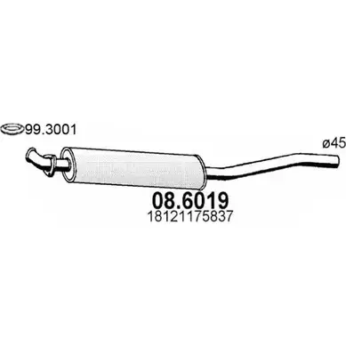 Резонатор ASSO M QNF2O 2403497 08.6019 изображение 0