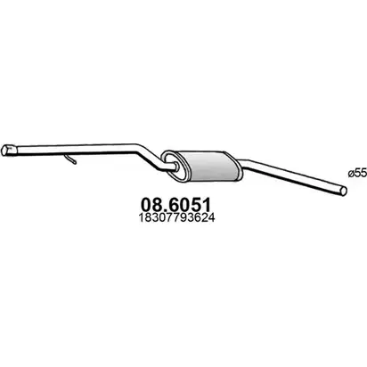 Резонатор ASSO 2403524 DDH XL5W 08.6051