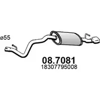 Глушитель ASSO 2403600 I CUAE 08.7081