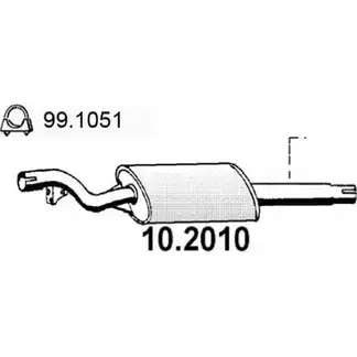 Предглушитель ASSO 10.2010 2403789 1UB 6S изображение 0