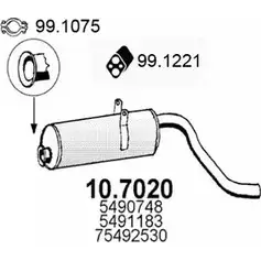 Глушитель ASSO O4 SF9 2403942 10.7020 изображение 0