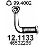 Выхлопная труба глушителя ASSO 12.1133 IA0 QYLZ 2404290