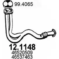 Выхлопная труба глушителя ASSO 5J BJN 2404304 12.1148 изображение 0