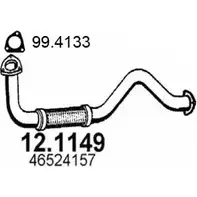 Выхлопная труба глушителя ASSO 12.1149 1A0 GSBJ 2404305