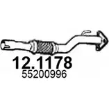 Выхлопная труба глушителя ASSO 12.1178 2404333 9L4LX B4