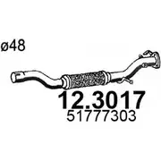 Выхлопная труба глушителя ASSO 2404365 12.3017 Z2G 9H изображение 0