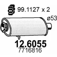 Резонатор ASSO 12.6055 S 22C15A 2404495
