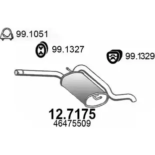 Глушитель ASSO GEPJ ZM 2404728 12.7175