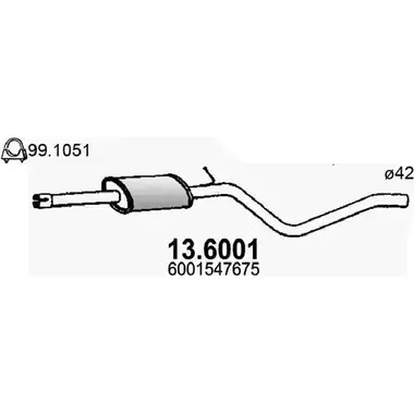 Резонатор ASSO NACG WE 2404789 13.6001