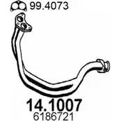 Выхлопная труба глушителя ASSO 14.1007 A ON6M 2404856 изображение 0