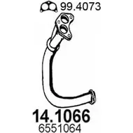 Выхлопная труба глушителя ASSO UQ NF6 2404904 14.1066 изображение 0