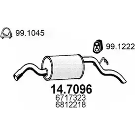 Глушитель ASSO 14.7096 C0 PQIF8 2405176