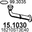 Выхлопная труба глушителя ASSO 15.1030 2405292 F8 A0F изображение 0