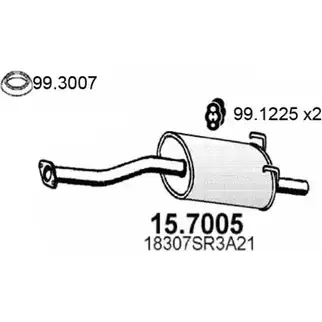 Глушитель ASSO 2405335 IW9QF K 15.7005