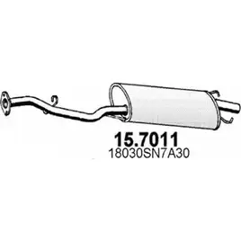 Глушитель ASSO 2405339 L9RS 16 15.7011