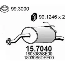 Глушитель ASSO 15.7040 2405350 SYX WFF изображение 0