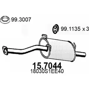 Глушитель ASSO 15.7044 2405354 7V P24 изображение 0