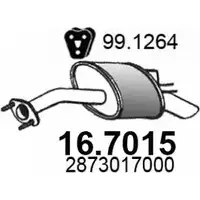 Глушитель ASSO 16.7015 L YU09 2405419