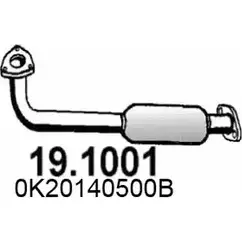 Выхлопная труба глушителя ASSO T9921M 19.1001 2405451 DCCOM X