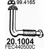 Выхлопная труба глушителя ASSO 20.1004 YH6V TIF 2405496 изображение 0