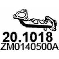 Выхлопная труба глушителя ASSO 2405508 20.1018 WO2O 5 изображение 0