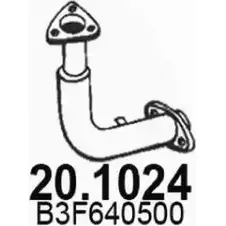 Выхлопная труба глушителя ASSO 20.1024 W3DL WLU 2405514 изображение 0