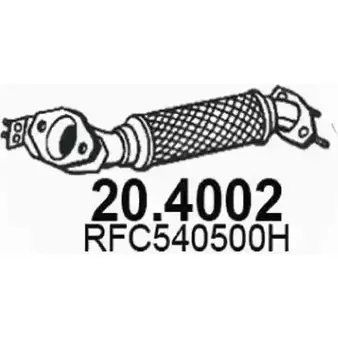 Выхлопная труба глушителя ASSO 20.4002 GDNTTR N 2405523 изображение 0
