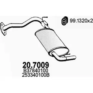Глушитель ASSO D SAHPMK 20.7009 2405557